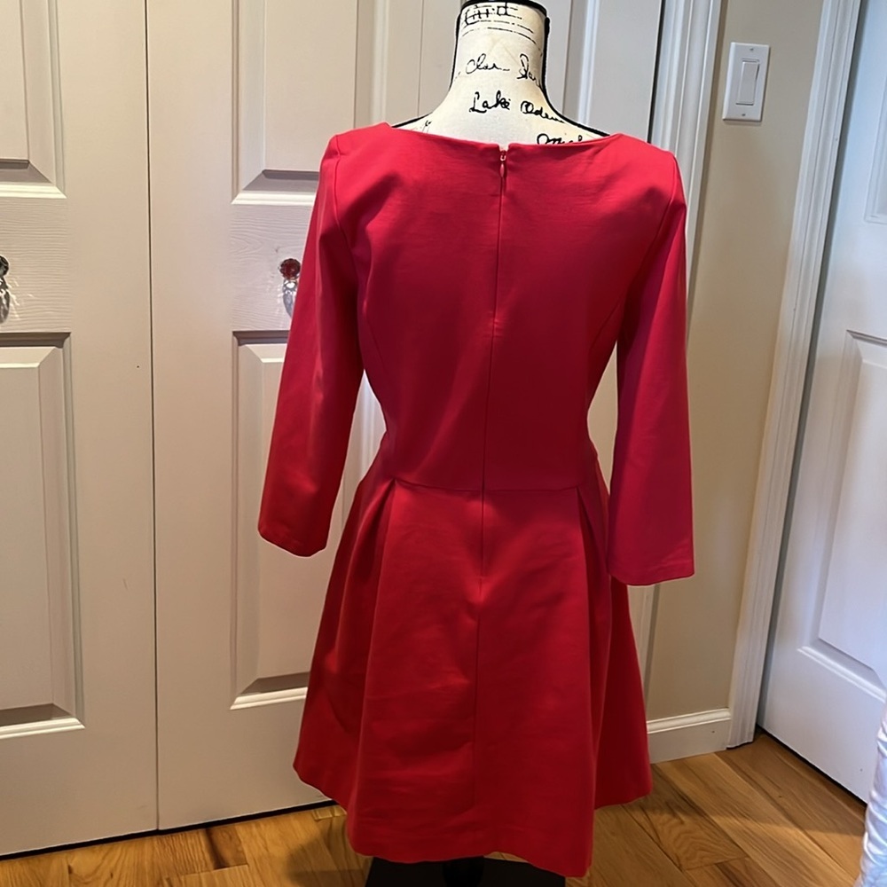 Banana Republic Ponte fitted dress in heart throb pink - Picture 6 of 10